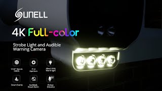Sunell 4k Vollfarb-Stroboskoplicht und akustische Warnkamera