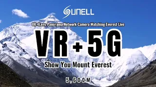Sunell 8K Panorama-Netzwerkkamera mit Live-Blick auf den Everest