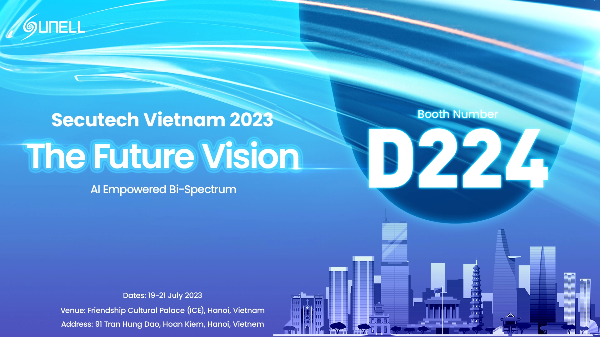 Sunell wird neue Produkte auf der Secutech Vietnam 2023 vorstellen